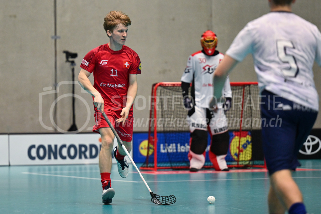 Switzerland B U19 vs Finland U19 - 2. February 2024 | Switzerland B U19 vs Finland U19
U19 Men International Matches in Switzerland
GoEasy Arena, Siggenthal Station
Switzerland forward #11 Andrin Möckli.
Credit: Markus Aeschimann | <a href="https://www.markus-aeschimann.ch">Sportfotografie Markus Aeschimann</a> | <a href="https://www.instagram.com/sportfotografie.aeschimann">@sportfotografie.aeschimann</a> - Realisiert mit Pictrs.com