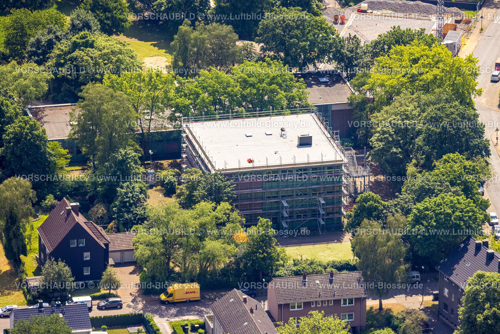 Herne220502956 | Luftbild, Baustelle städt. Kindergarten Drögenkamp, Baukau-West, Herne, Ruhrgebiet, Nordrhein-Westfalen, Deutschland