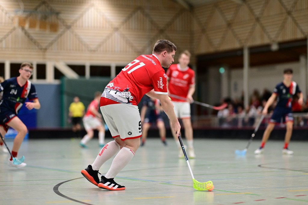 Floorball I Herren I Saison 2024-2025 I 2. FBL Herren Nord-West I 12. Spieltag I MTV Mittelnkirchen - SSF Dragons Bonn II I 036730 | Der Sportfotograf. - Realisiert mit Pictrs.com