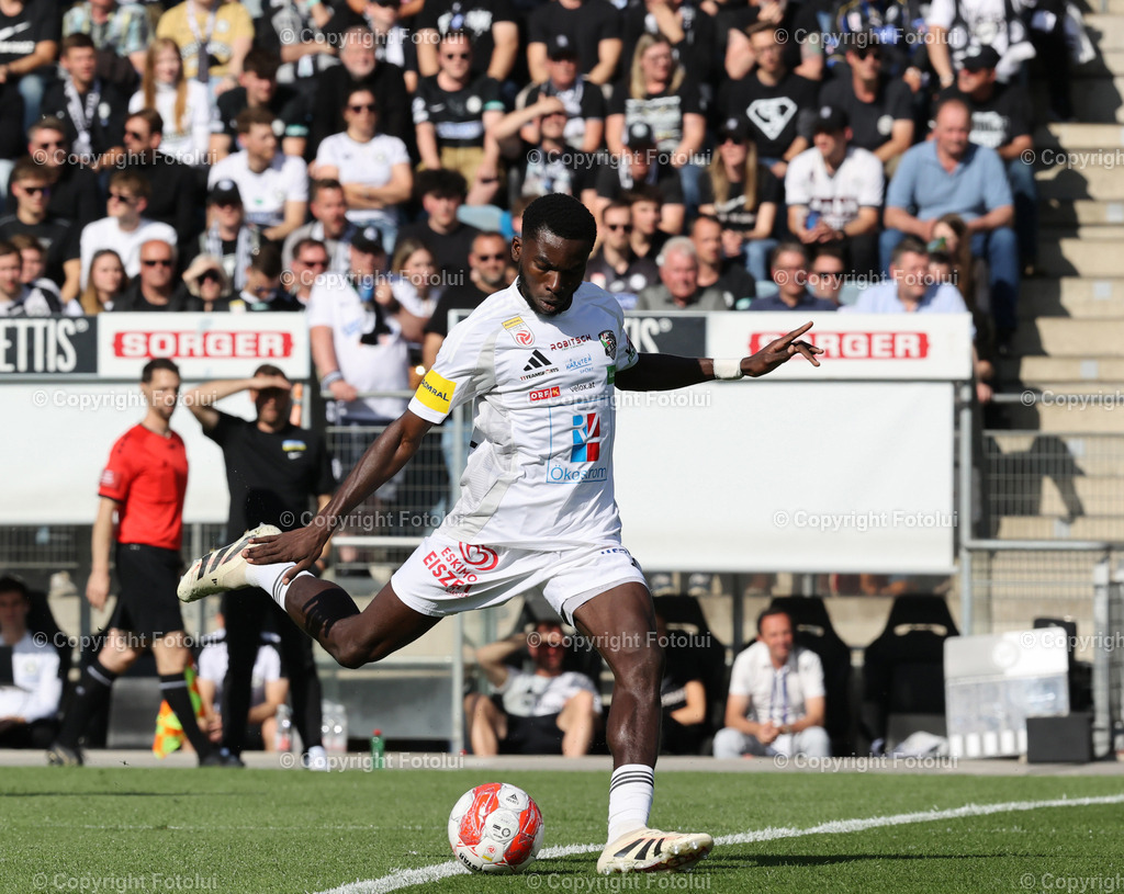 A_LUI_240525_04 | SOORT FUSSBALL ADMIRAL BUNDESLIGA STURM GRAZ -RZ PELLETS WAC 24.05.2025 IM BILD: CHEIK DIABATE (WAC) FOTO: FOTOLUI/MW