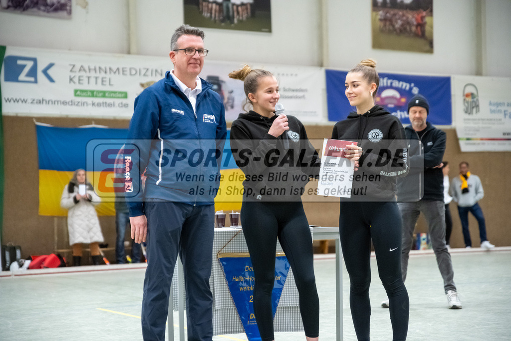 SFE_20230226_0079 | Deutsche Meisterschaft Weibliche U16 Halle 2023 am 26.02.2023 in Düsseldorf (DSC99), Photo: Stephan Fehrmann 2022 (Sports-Gallery)