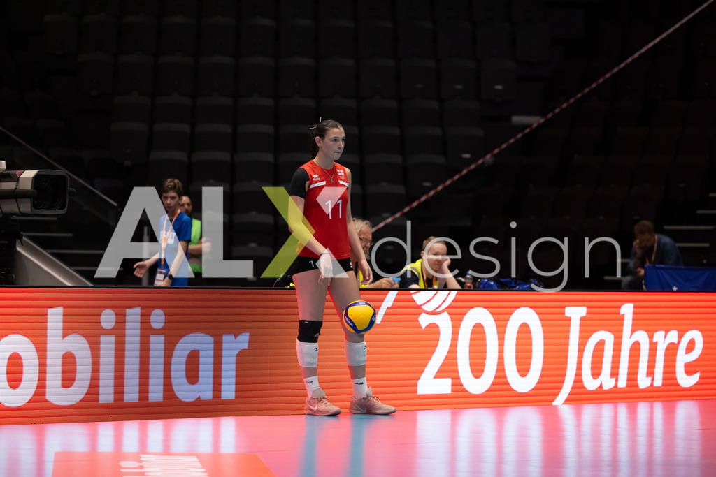 Georgia v Switzerland - CEV European League Women | KRIENS, SWITZERLAND - JUNE 12: Player of Georgia during the CEV European League match between Georgia and Switzerland at Pilatus Arena on June 12, 2026 in Kriens, Switzerland. - Realisiert mit Pictrs.com