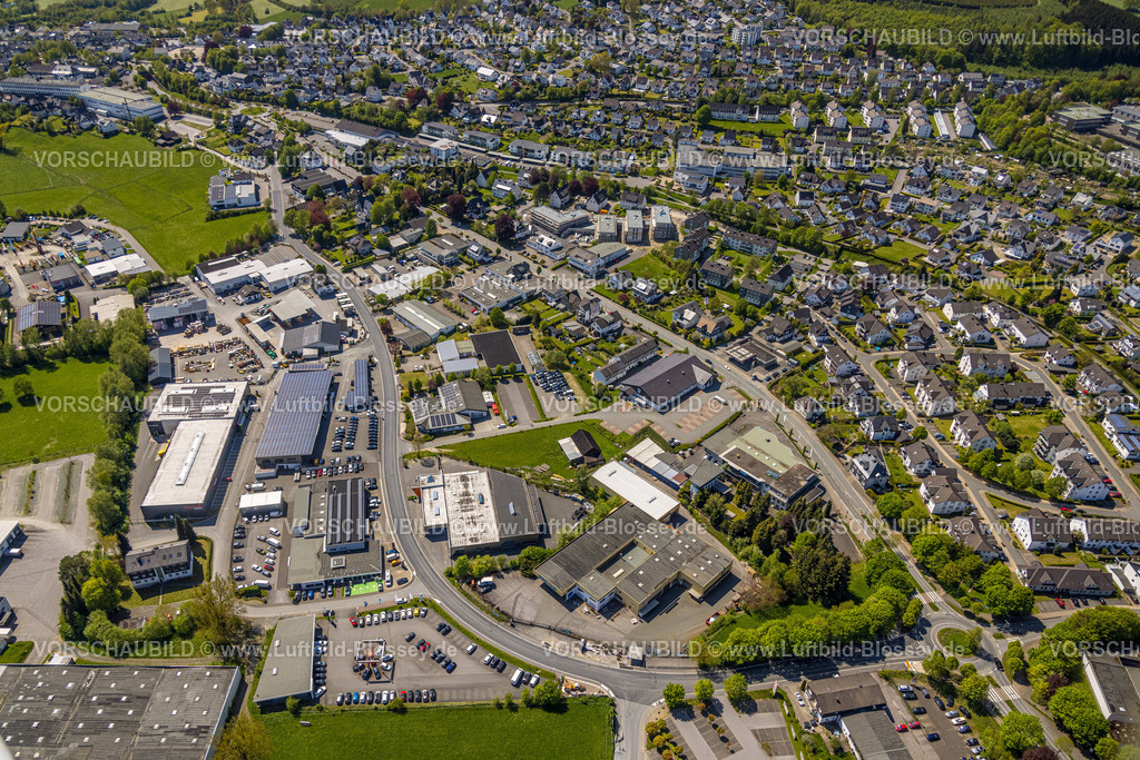 Schmallenberg230506350 | Luftbild, Gewerbegebiet Auf der Lake, Schmallenberg, Sauerland, Nordrhein-Westfalen, Deutschland
