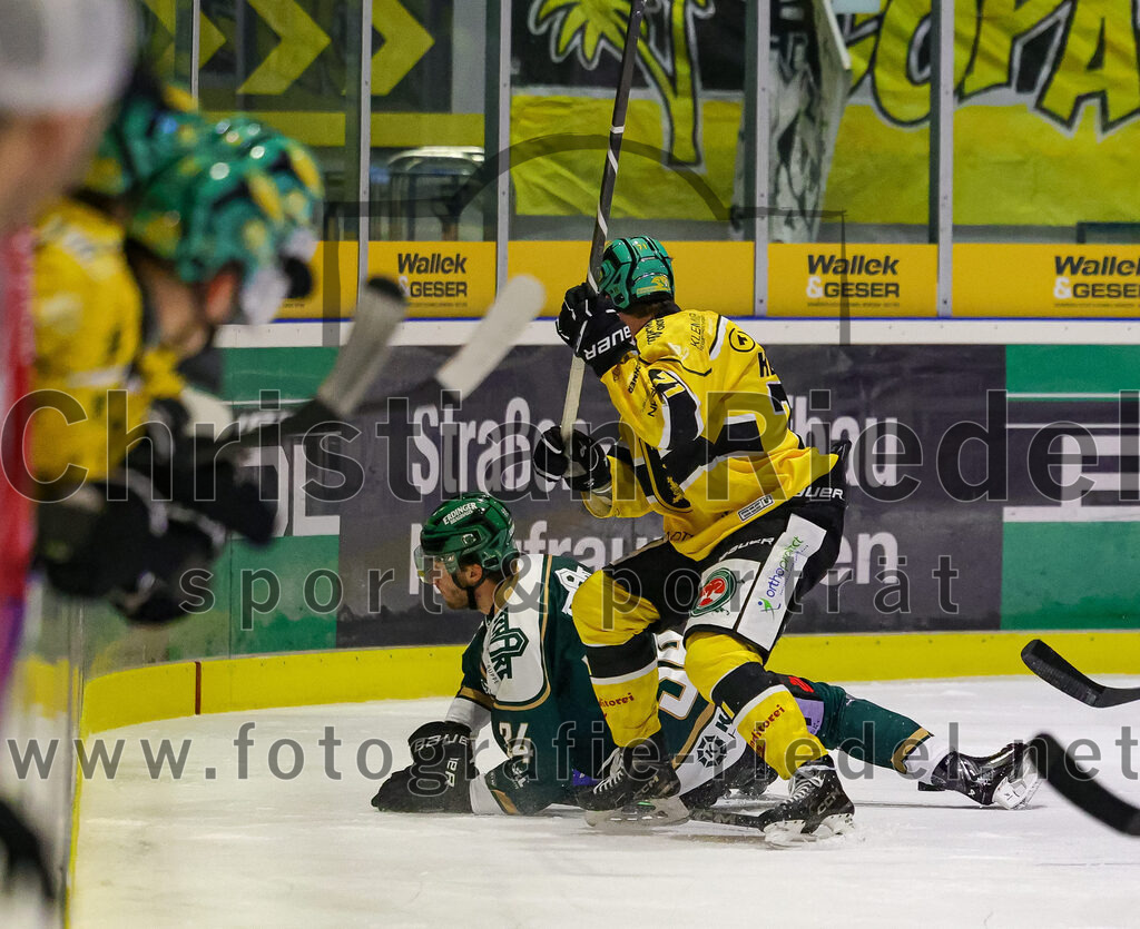 2025-12-19_124_TSV_Erding_gegen_Toelzer_Loewen | Erding, Deutschland, 19.12.2025:Eishockey, Oberliga Süd 2025 / 2026, 27. Spieltag, TSV Erding gegen Tölzer Löwen, Endergebnis: 2:5Bastian Cramer (Erding Gladiators, #34)Foto: Christian Riedel / fotografie-riedel.net