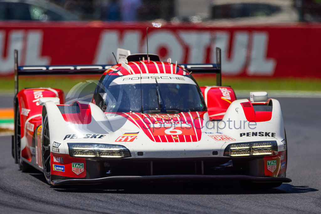 Trainproduction-20230709-0063 | MONZA,ITALY,09.Jul.23 - MOTORSPORTS - WEC, FIA World Endurance Championships, 6h of Monza, Autodromo Monza. Image shows Kevin Estre (FRA), Andre Lotterer (GER) and Laurens Vanthoor (BEL/ Porsche Penske Motorsport).  Photo: Trainproduction / Matthias Trinkl