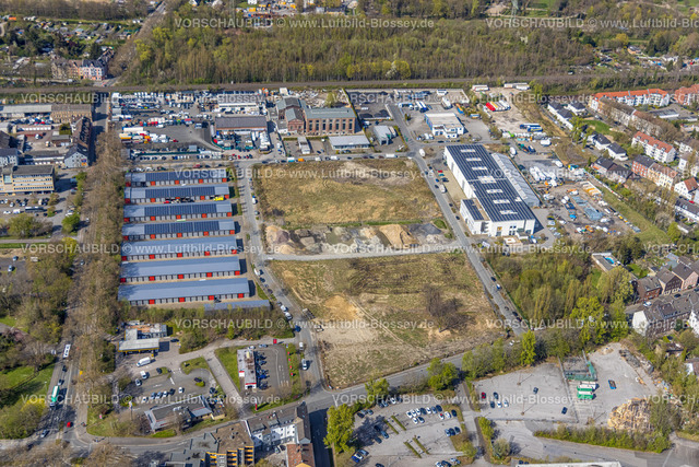 Gelsenkirchen220402674 | Luftbild, X-Trans GmbH Garagenpark und Mezken GmbH mit Solardach, Zechenstraße, Rotthausen, Gelsenkirchen, Ruhrgebiet, Nordrhein-Westfalen, Deutschland
