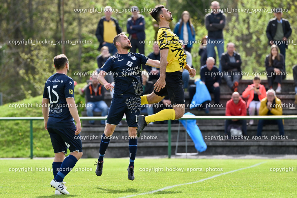 FC Faakersee vs. FC Dölsach | #15 Markus Bachmann FC Dölsach, #16 Pascal Obergantschnig FC Dölsach, FC Faakersee vs. FC Dölsach, FC Faakersee vs. FC Dölsach am 20.04.2025 in Finkenstein (Sportplatz Finkenstein), Austria, (Photo by Bernd Stefan)