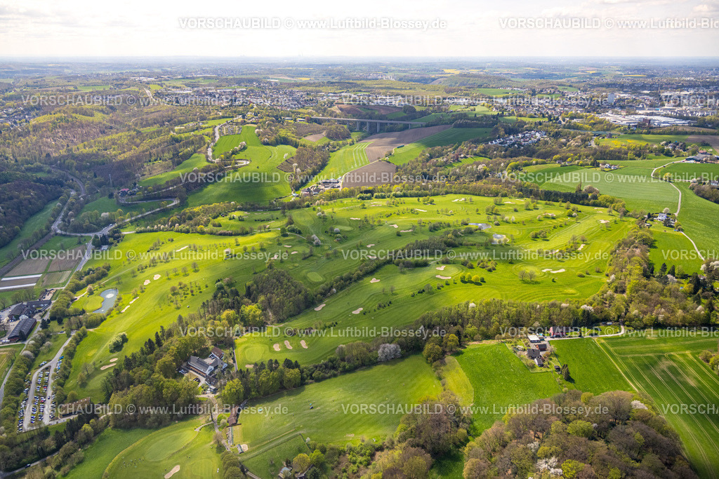 Velbert230407249Langenberg | Luftbild, Golfplatz, Golfclub Velbert Gut Kuhlendahl, Kuhlendahl, Velbert, Ruhrgebiet, Nordrhein-Westfalen, Deutschland