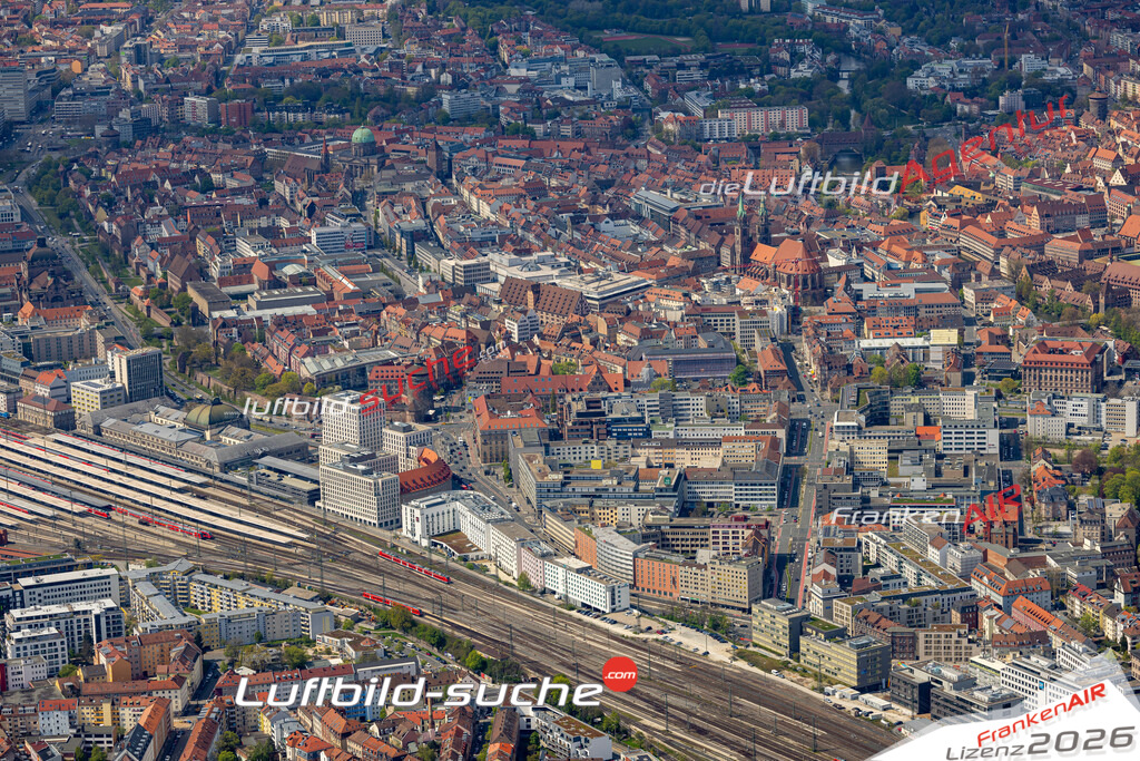 Das Luftbild zeigt Marienvorstadt Nürnberg - Die Luftaufnahme wurde 2023 vom UL-Flugzeug aus erstellt ( keine Drohne ) - Hochauflösende Luftaufnahme - Für grossformatige Ausdrucke geeignet. Die Geschenkidee !Mit Lizenz und Bildrechte bestellbar