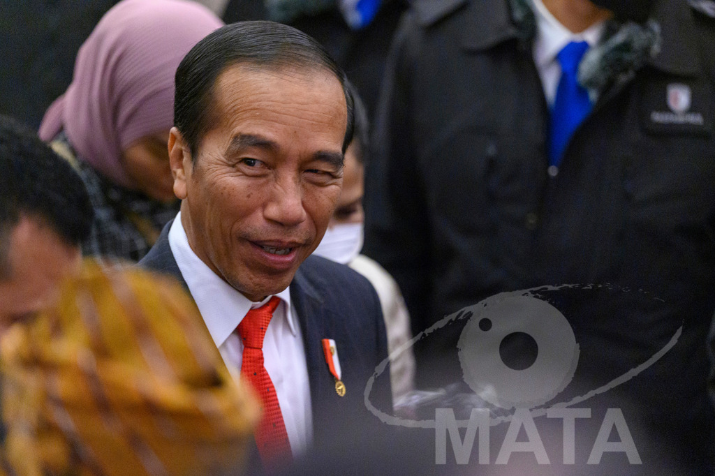 _DWA5499 | Welcoming Jokowi Widodo's arrival by the Indonesian people at Kastens Luisenhof Hotel in the context of the opening of Hannover Messe with Indonesia as Country Partner. Hannover, 15.04.2023 - Realisiert mit Pictrs.com