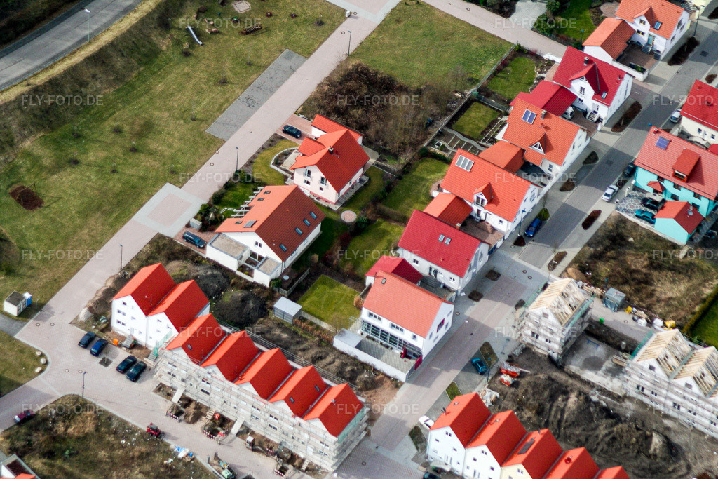 Luftbild: Neubaugebiet Am Scheidgraben in Wörth am Rhein im Bundesland Rheinland-Pfalz in Deutschland. Foto: IMG_1037.jpg vom 19.02.2006 durch Werner Riehm/FLY-FOTO.de