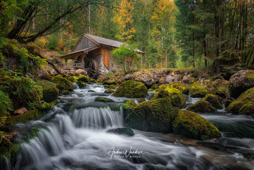 Herbststimmung am rauschenden Bach | Andre Wandrei - Nature Artworx - Realisiert mit Pictrs.com