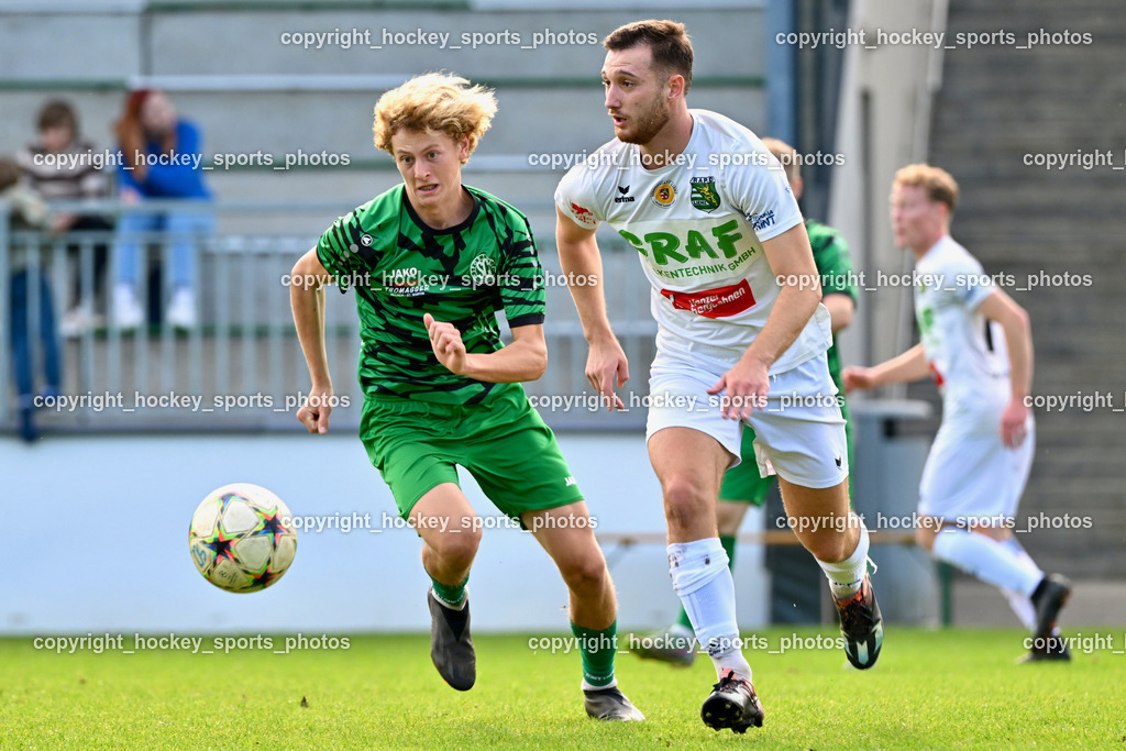 SC Landskron vs. Rapid Lienz | #5 Julian Loteritsch SC Landskron, #15 Matej Verstovsek Rapid Lienz, SC Landskron vs. Rapid Lienz, SC Landskron vs. Rapid Lienz am 22.09.2024 in Villach (Sportanlage Landskron), Austria, (Photo by Bernd Stefan)