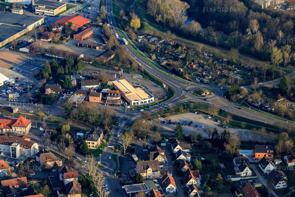 Luftbild: JYSK Breisach am Rhein in Breisach am Rhein im Bundesland Baden-Württemberg in Deutschland. Foto: IMG_113177.jpg vom 22.03.2019 durch Werner Riehm/FLY-FOTO.deJYSK Breisach am Rhein | Shoppe Möbel - Matratzen - Wohnaccessoires - Garten