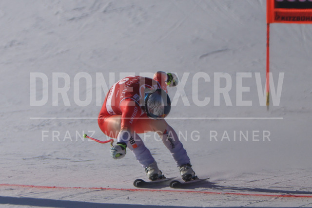 Audi FIS Ski World Cup: Men’s Slalom – Hahnenkamm Race, Kitzbuehel | Kitzbuehel, Austria, 25.Jan.26 - Alpine Skiing - FIS World Cup, Hahnenkamm Race, Slalom, men. The image shows VON ALLMEN Franjo (SUI, Head).