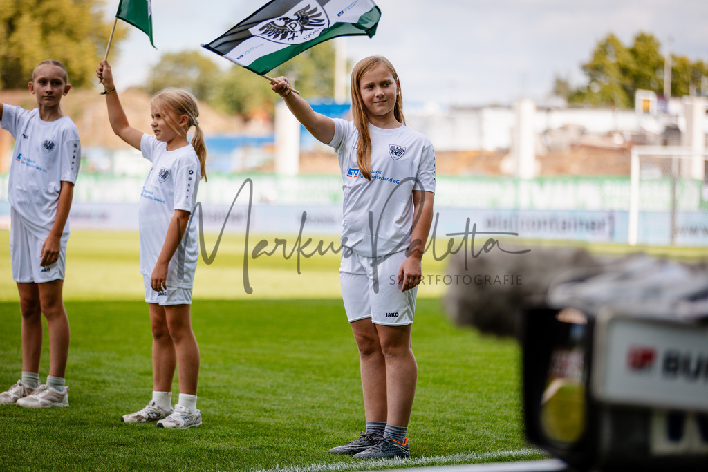 2. Bundesliga, Saison 2025/26, 5. Spieltag : SC Preußen Münster - Fortuna Düsseldorf | Münster, 14.09.2025: 2. Bundesliga, 5. Spieltag, SC Preußen Münster gegen Fortuna Düsseldorf im LVM-Preußenstadion in Münster. Foto: sportfotografie.ms | Markus Paletta - Realisiert mit Pictrs.com