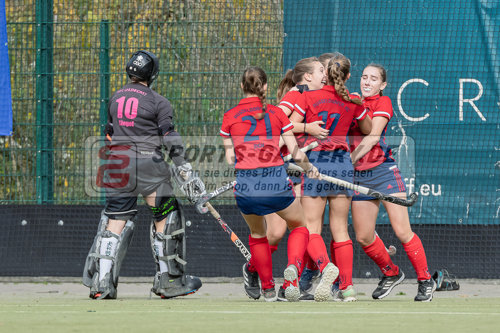 HK_20231022_106102 | Finale Deutsche Meisterschaft Feld WU16 Uhlenhorst Mülheim - Düsseldorfer HC am 22.10.2023 DHC, Düsseldorf ,