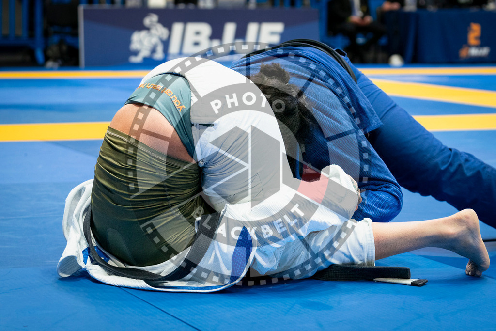 20240126PBB1709 | Fighters compete during the Brazilian Jiu-Jitsu European Championship of the IBJJF in Paris, France, on January 26, 2024.