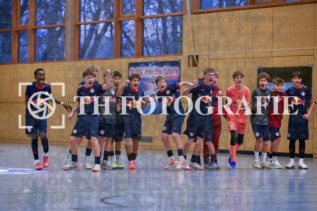 GER, Begegnung, Fussball, U14 Hallenturnier, PS-Immo-Cup 2026, 18.01.2026 | Jubel bei RB Fussballakademie Salzburg