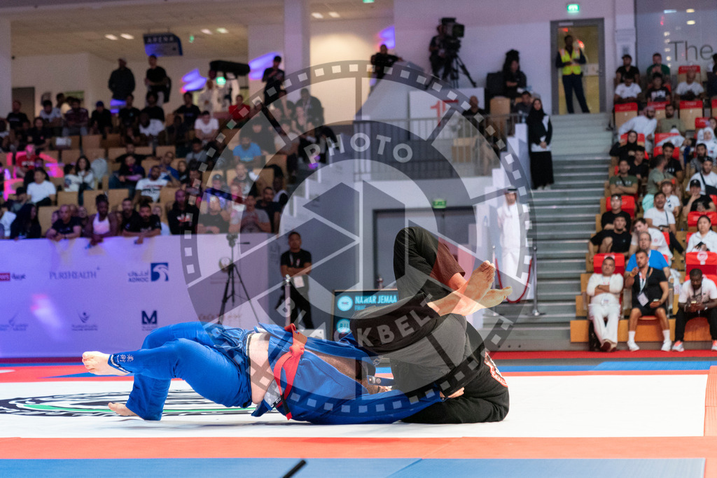 20231106PBB2076 | Fighters compete during the AJP World Master Championship in the Mubadala Arena in Abu Dhabi, Arab United Emirates, on November 6, 2023.