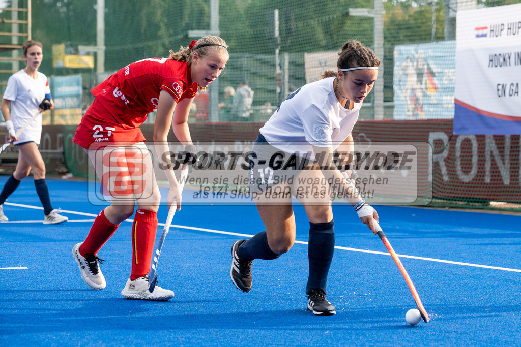 SFE_20230713_0041 | EuroHockey EM U18 Girls France vs Belgium am 13.07.2023 in Krefeld (Gerd-Wellen-Hockeyanlage), Photo: Stephan Fehrmann 2023 (Sports-Gallery)