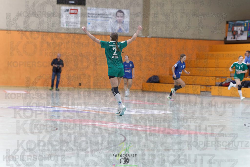 Jugenbundesliga wJB; HSG Kleenheim/Langgöns - SG Kappelwindeck/Steinbach | Jugenbundesliga wJB; HSG Kleenheim/Langgöns - SG Kappelwindeck/Steinbach am 23.11.2025 in Oberkleen (Weidig-Halle)Photo © 2025 - Jörg Heinrich - Realisiert mit Pictrs.com