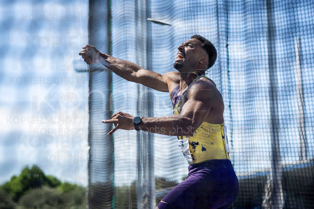 Multisport Event; Ratingen, 28.06.2026 | RATINGEN, GERMANY - JUNE 28, 2026 : Leo Neugebauer (GER / Germany) competing in the discus throw during the Multisport Event at Stadion Ratingen on June 28, 2026 in Ratingen, Germany.