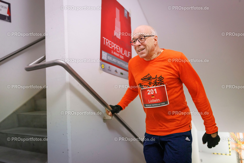 KölnTurm Treppenlauf; Köln, 03.08.2025 | Impressionen vom KölnTurm Treppenlauf am 03.08.2025 in Köln (Nordrhein-Westfalen). 