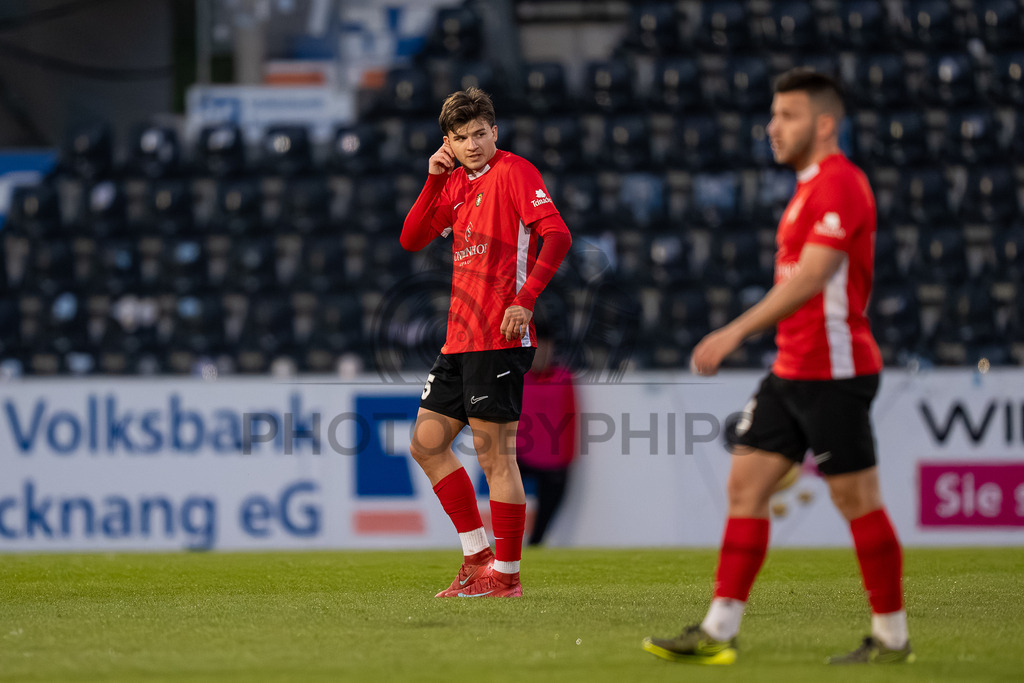 SG Sonnenhof Großaspach vs. SGV Freiberg, Fussball, Regionalliga Suedwest, 30. Spieltag, 22.04.2026 | Antonis Aidonis (SG Sonnenhof Großaspach, #15),SG Sonnenhof Großaspach vs. SGV Freiberg, Fussball, Regionalliga Suedwest, 30. Spieltag, 22.04.2026