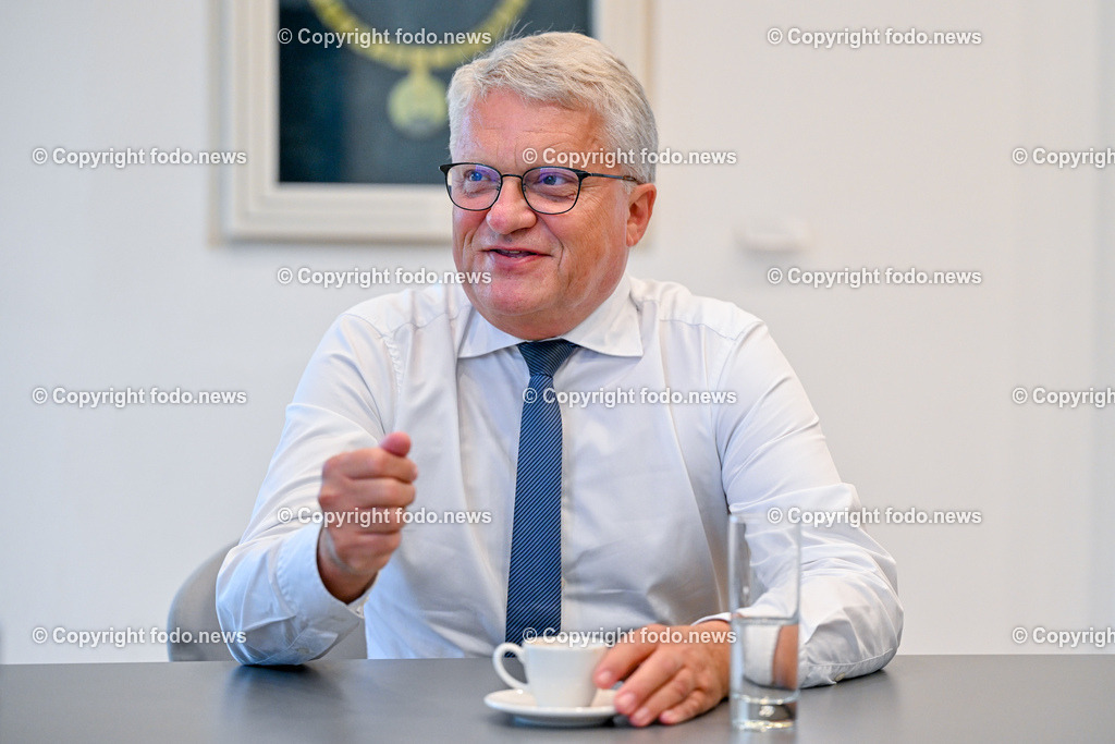 Klaus Luger (SP_ Bgm. der Stadt Linz)_ 01.07.2024-2 | 01.07.2024, Altes Rathaus, AUT, Buergermeister Klaus Luger, im Bild Klaus Luger (SP, Buergermeister der Stadt Linz) 