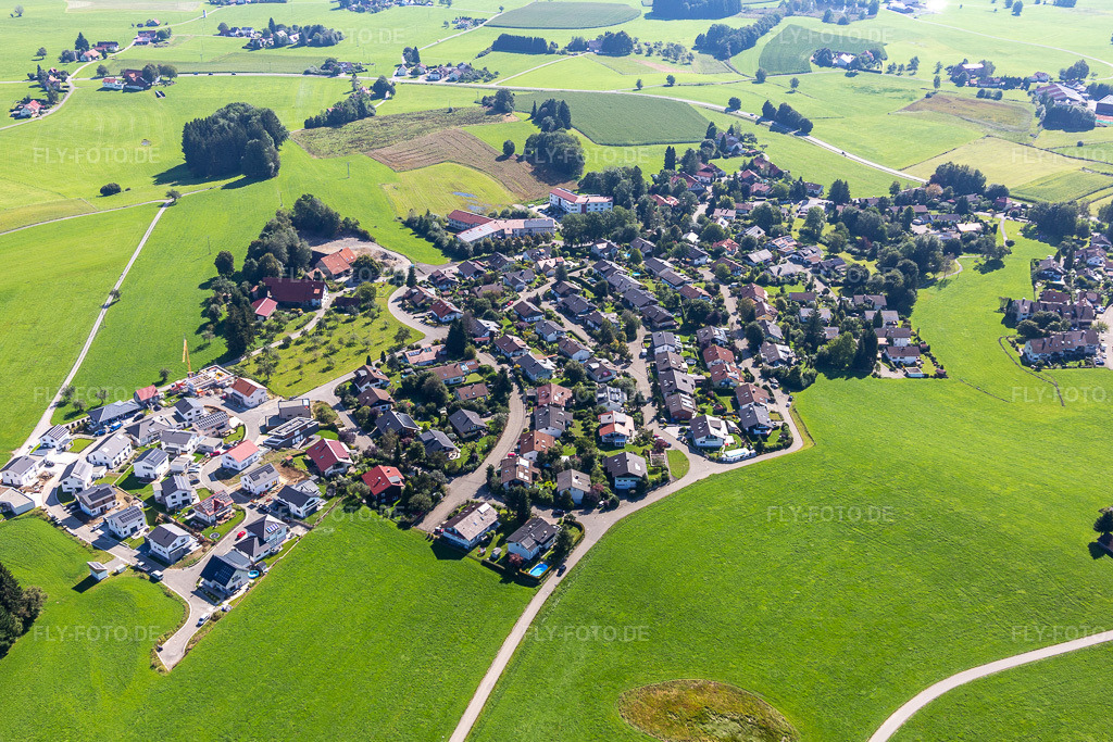 Luftbild: Ortsteil Küchel im Ortsteil Küchel in Vogt im Bundesland Baden-Württemberg in Deutschland. Foto: IMG_129121.jpg vom 04.09.2021 durch Werner Riehm/FLY-FOTO.de