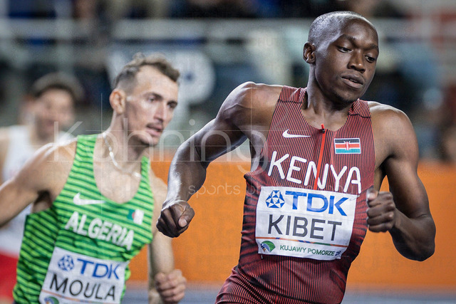 World Athletics Indoor Championships Kujawy Pomorze 26, 21.03.2026 | TORUN, POLAND - MARCH 21:  Noah KIBET (KEN) competes in the men's 800m during the World Athletics Indoor Championships Kujawy Pomorze 26 on day 2 / session 1 at Kujawsko-Pomorska Arena Torun on March 21, 2026 in Torun, Poland. 