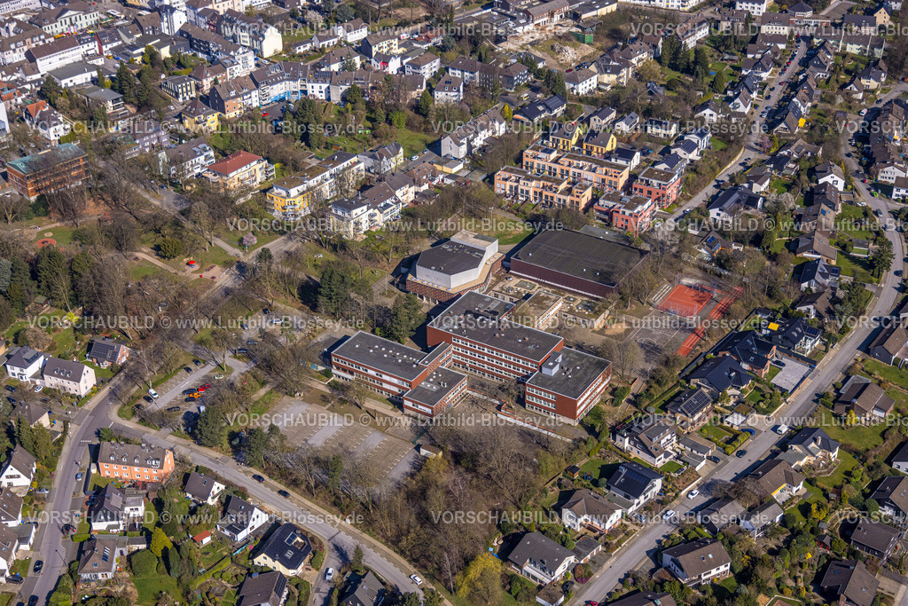 Heiligenhaus240302036 | Luftbild, Immanuel-Kant-Gymnasium, Wohngebiet, Leubeck, Heiligenhaus, Ruhrgebiet, Nordrhein-Westfalen, Deutschland