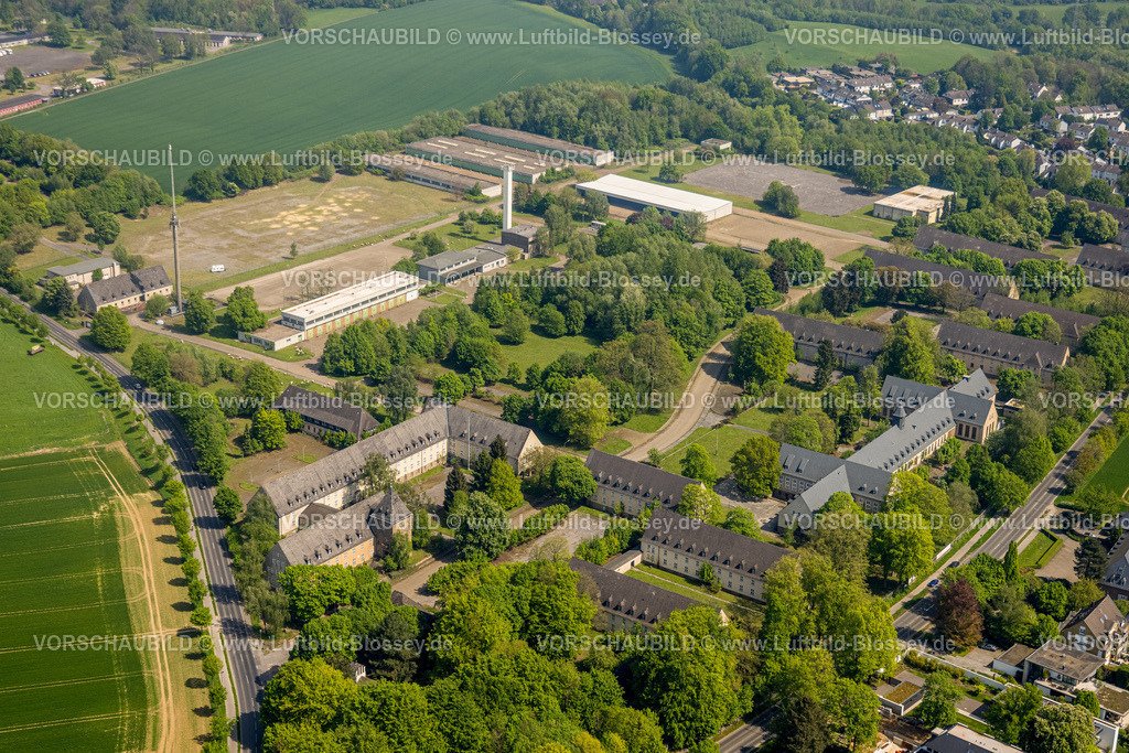 Duesseldorf240501082 | Luftbild, Kaserne der Bundeswehr Bergische Kaserne, Knittkuhler Straße, Hubbelrath, Düsseldorf, Rheinland, Nordrhein-Westfalen, Deutschland
