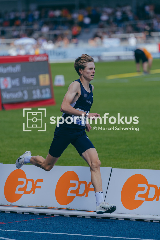 Deutsche Meisterschaften der Frauen und Männer 2026 | Paul Johann Weber, Berlin Athletics Capital Club, 800-Meter-Lauf, Halbfinale, Deutsche Meisterschaften der Frauen und Männer 2026, Lohrheidestadion Bochum-Wattenscheid, 25.07.2026. Foto: Marcel Schwering / sportimfokus - Realisiert mit Pictrs.com