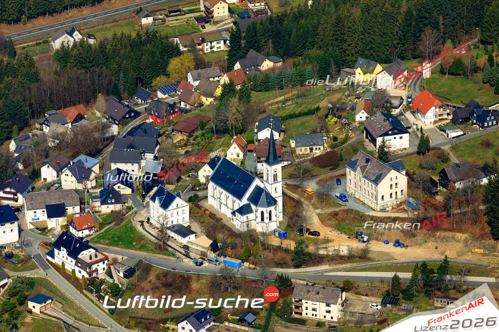 Das Luftbild der Stadt Wilhelmsthal wurde 2019 vom Flugzeug heraus erstellt (keine Drohne) Aufnahmehöhe ca.400 Meter- hohe Auflösung- beste Druck-Qualität garantiert!