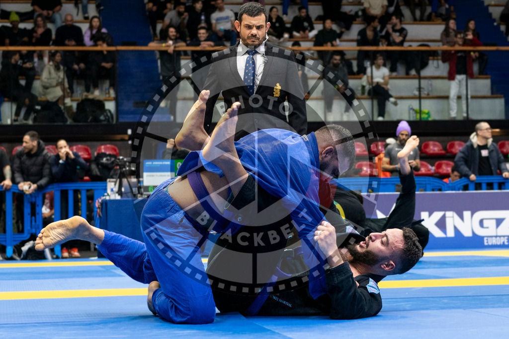 20240123PBB01437 | Fighters compete during the second day of the IBJJF European Championship in Paris, France, on January 23, 2024.