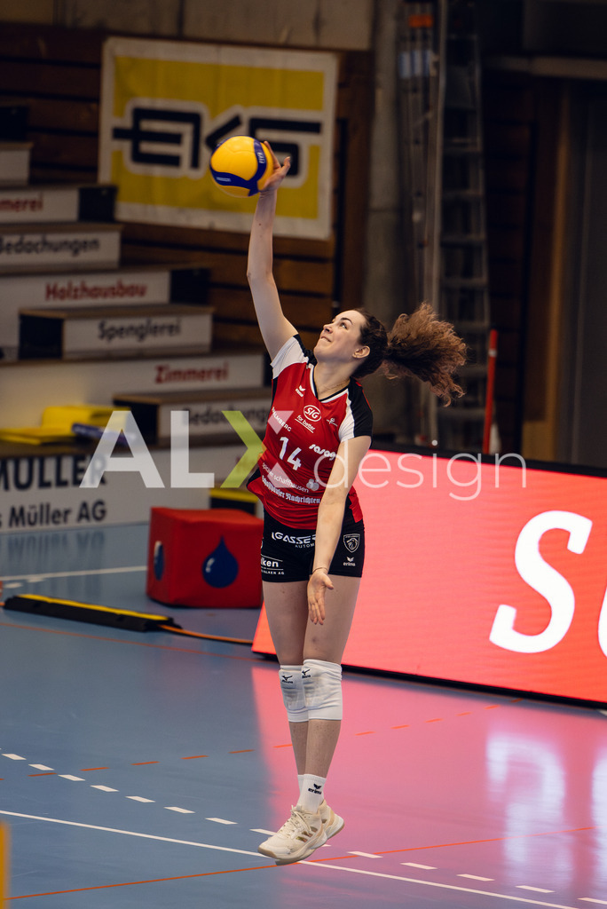 Volleyball I Frauen I Saison 2025-2026 I Volleyball NLA | Women I Round 14 I VC Kanti Schaffhausen - NLZ Volleyball Academy Zürich I 16.01.2026 | VC Kanti Schaffhausen - 14 Josipa Marković (HR) – Aussen - Realisiert mit Pictrs.com