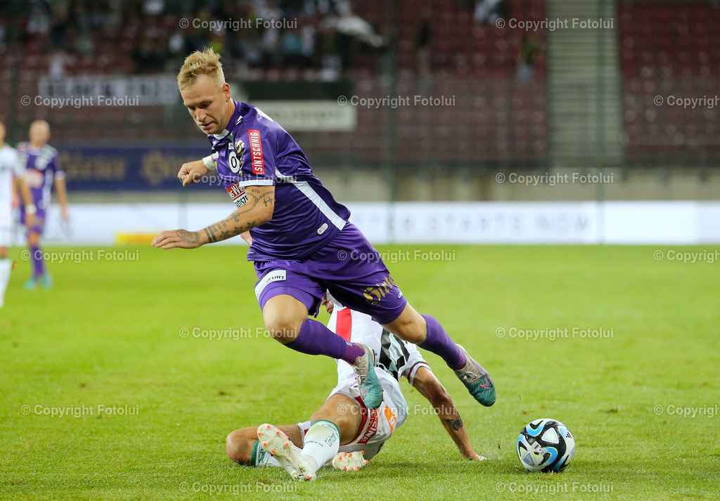A_LUI_090823_11 | SPORT,FUSSBALL,ADMIRAL BUNDESLIGA AUSTRIA KLAGENFURT 09.08.2023 IM BILD:FLORIAN JARITZ (KLAGENGFURT)  FOTO:FOTOLUI/MW