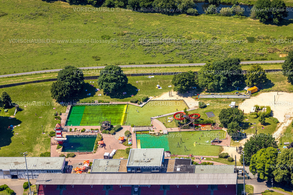 Muelheim230704131 | Luftbild, Naturbad, Styrum - Süd, Mülheim an der Ruhr, Ruhrgebiet, Nordrhein-Westfalen, Deutschland
