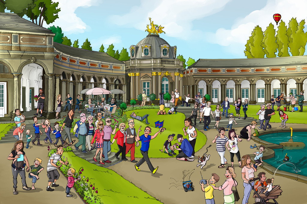 Bayreuth-Wimmelbild-Eremitage-schanz-partner | Schanz & Partner - Realisiert mit Pictrs.com