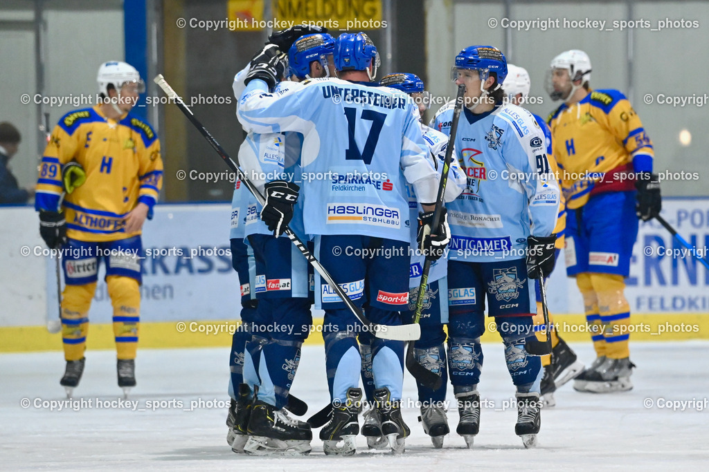  ESC Steindorf vs. EHC Althofen 2.3.2023 | Jubel ESC Steindorf Mannschaft, 