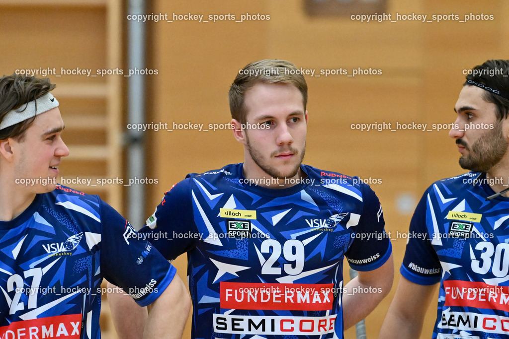 VSV Unihockey  vs. FBK Loka  | #29 Anze Brajic VSV Unihockey, VSV Unihockey  vs. FBK Loka , VSV Unihockey  vs. FBK Loka  am 25.01.2026 in Villach (Ballspielhalle St. Martin), Austria, (Photo by Bernd Stefan)