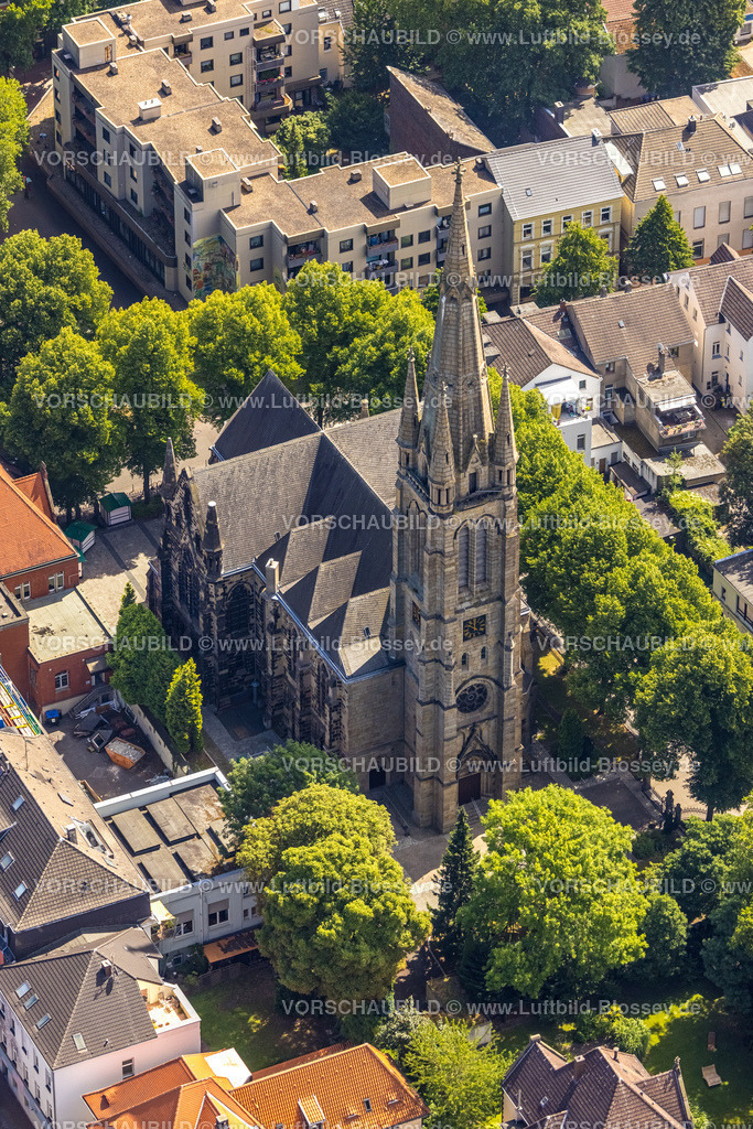 Dortmund220705199 | Luftbild, evang. Luther Kirche Hörde, Hörde, Dortmund, Ruhrgebiet, Nordrhein-Westfalen, Deutschland