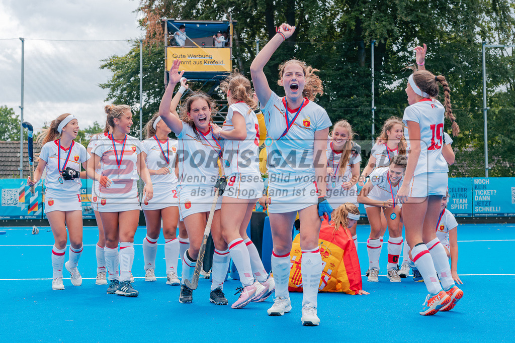 HK_20230716_902460 | Euro Hockey WU18 Siegerehrungen Championship Girls &amp; Boys am 16.7.2023 CHTC , Krefeld ,