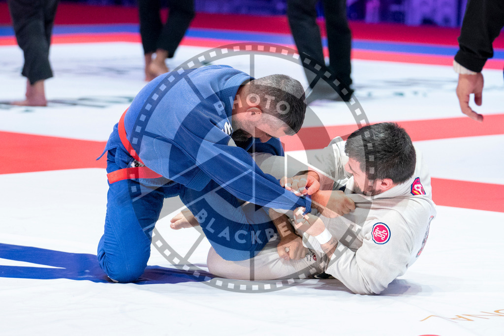 20231107PBB5440 | Fighters compete during the AJP World Master Championship in the Mubadala Arena in Abu Dhabi, Arab United Emirates, on November 7, 2023.