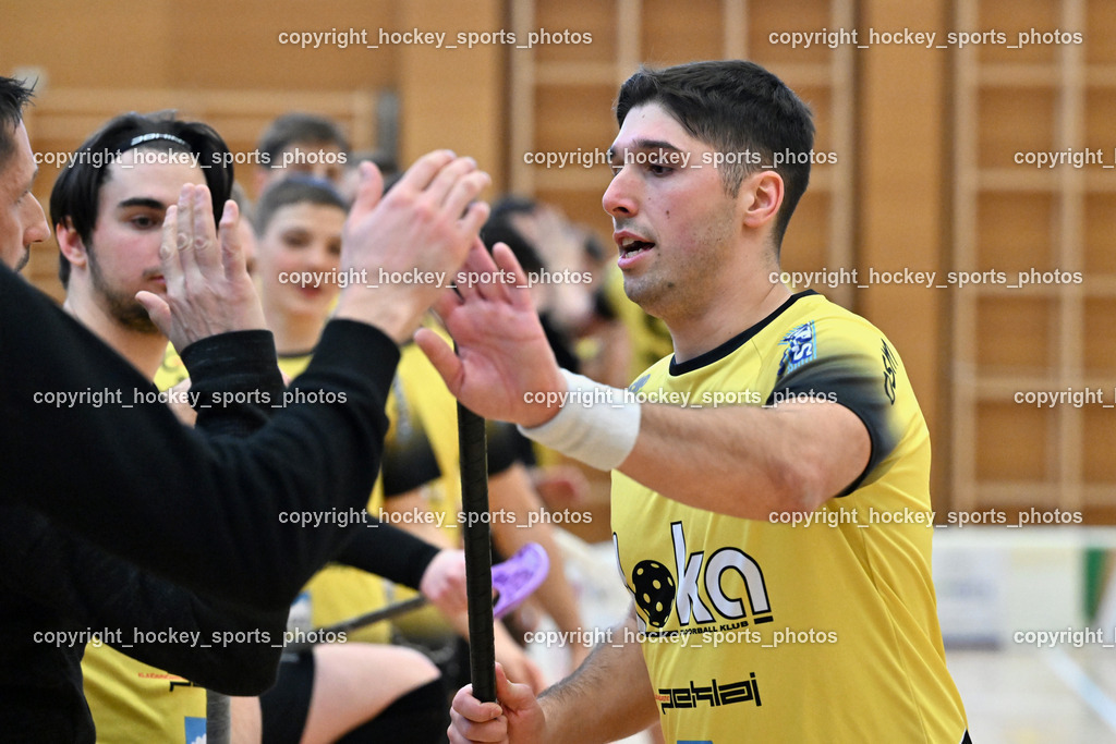 VSV Unihockey  vs. FBK Loka  | #13 Blaž Tomc FBK Loka, VSV Unihockey  vs. FBK Loka , VSV Unihockey  vs. FBK Loka  am 25.01.2026 in Villach (Ballspielhalle St. Martin), Austria, (Photo by Bernd Stefan)