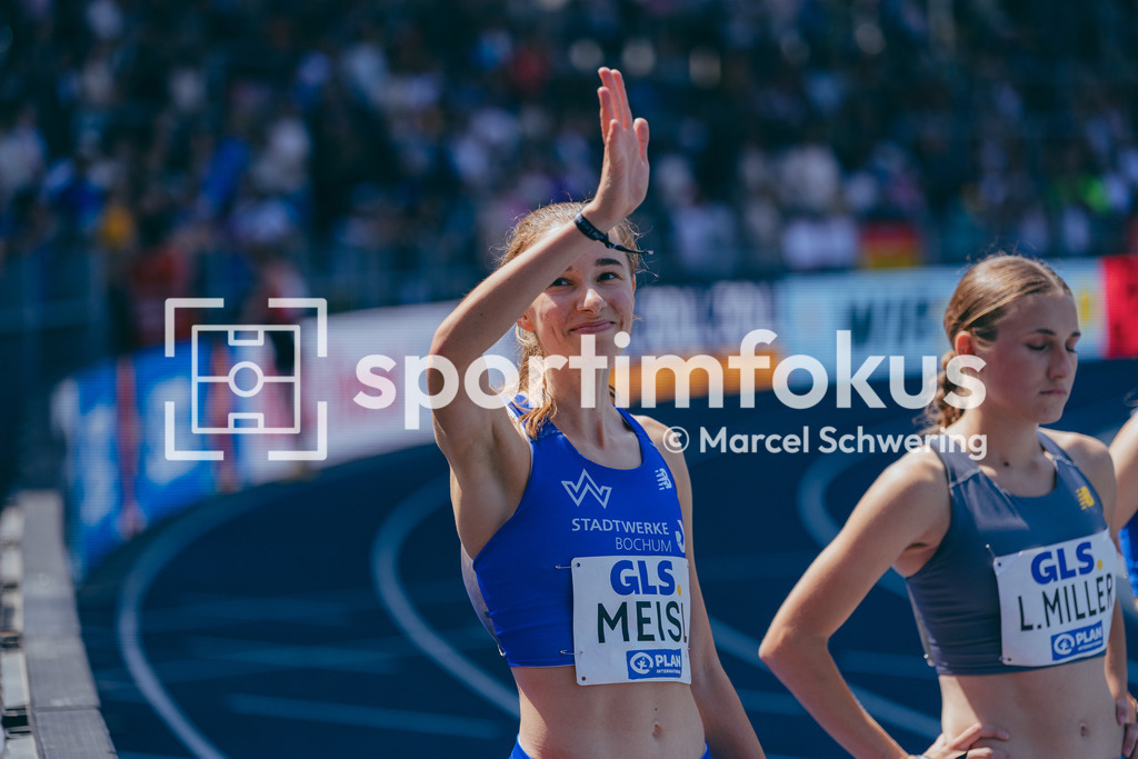 Deutsche Meisterschaften der Frauen und Männer 2026 | Verena Meisl, TV Wattenscheid 01, 1500-Meter-Lauf, Halbfinale, Deutsche Meisterschaften der Frauen und Männer 2026, Lohrheidestadion Bochum-Wattenscheid, 25.07.2026. Foto: Marcel Schwering / sportimfokus - Realisiert mit Pictrs.com