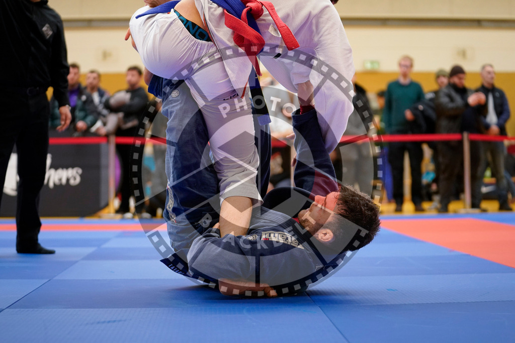 20240203PBB06134 | Fighters compete during the Brazilian Jiu-Jitsu Championship of the AJP Tour in Maintal by Frankfurt am Main, Germany, on February 2, 2024.