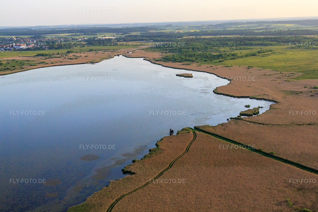 Luftbild: Federsee in Bad Buchau im Bundesland Baden-Württemberg in Deutschland. Foto: IMG_67474.jpg vom 08.06.2014 durch Werner Riehm/FLY-FOTO.de